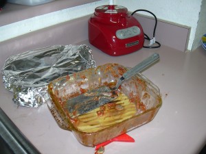 food-processor-004 This is supposed to be photo of the nice golden and bubbly lasagna but we were hungry and forgot.