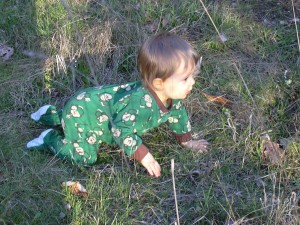 Xander crawling