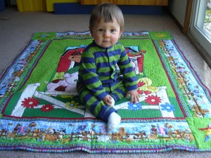 Xander and quilt